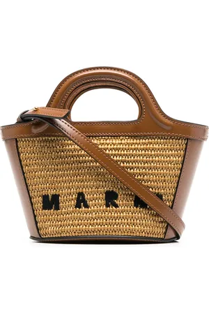 Marni Tropicalia totebag med broderad logotyp