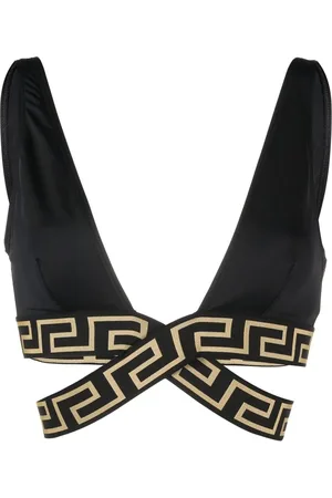 VERSACE Greca Border triangelformad bikiniöverdel