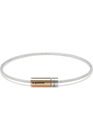 Le Gramme 7g polerat armband i 18K guld och silver