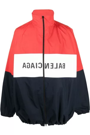 Balenciaga Man Träningsjackor - Logo-print zip-up jacket