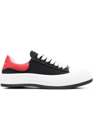 Alexander McQueen Man Sneakers - Panelled lace-up trainers