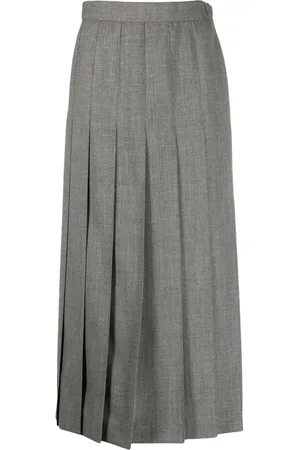 Thom Browne Plisserad midikjol