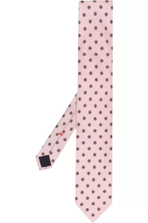 Lady Anne Man Slipsar - Floral-print silk tie