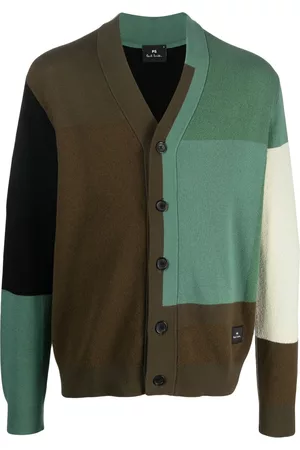 Paul Smith Man Stickade tröjor - Stickad kofta med färgblock