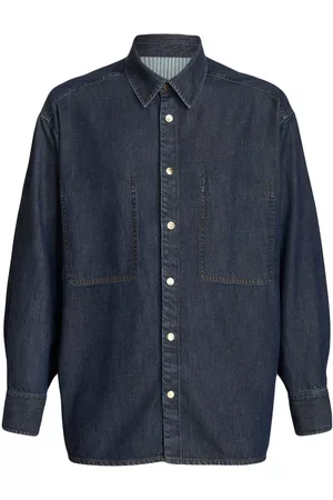 Etro Man Jeansjackor - överskjorta i denim med knäppning