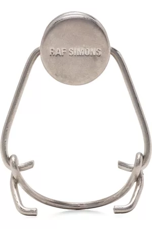 RAF SIMONS Man Smycken - Engraved-logo brooch
