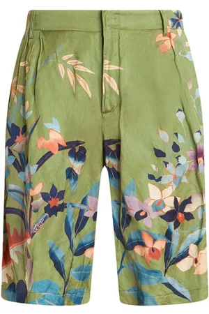 Etro Man Shorts - Floral-print deck shorts