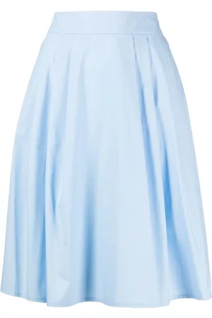 Paule Ka Kvinna Kjolar - Poplin-textured A-line skirt