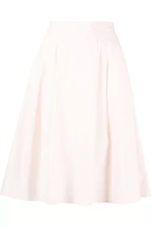 Paule Ka Kvinna Kjolar - Poplin-textured A-line skirt