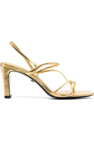 Sandro Faye sandaler i metallic med remmar 80 mm