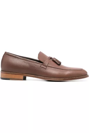 Pollini Man Loafers - Tassel-detailed leather loafers