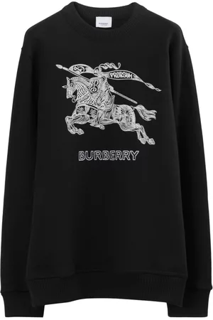 Burberry Man Sweatshirts - EKD-embroidered cotton sweatshirt