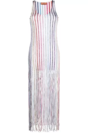 Missoni Kvinna Strandklänningar - Metallic-threading fringed beach dress