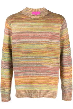 THE ELDER STATESMAN Man Stickade tröjor - Melange-effect knit jumper