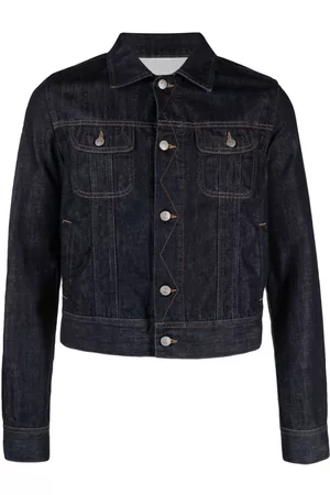 Maison Margiela Man Jeansjackor - Contrasting-stitch cotton denim jacket