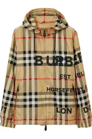 Burberry Man Vandringsjackor - Horseferry-print hooded jacket