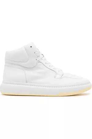 Maison Margiela Man Höga sneakers - Square-toe leather high-top sneakers