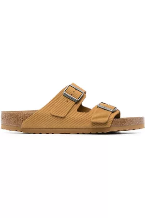 Birkenstock Man Sandaler - Double-strap corduroy suede sandals