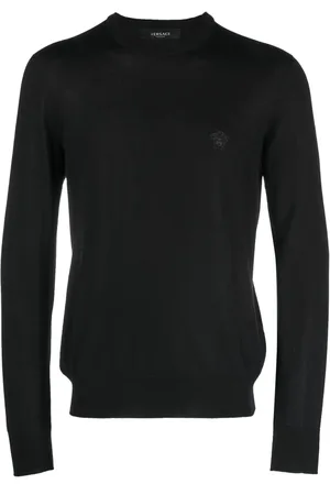 VERSACE Tröja med broderad slogan
