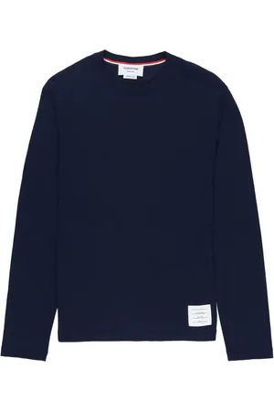 Thom Browne Stickad tröja med rundad hals