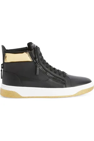 Giuseppe Zanotti Höga sneakers med metallic