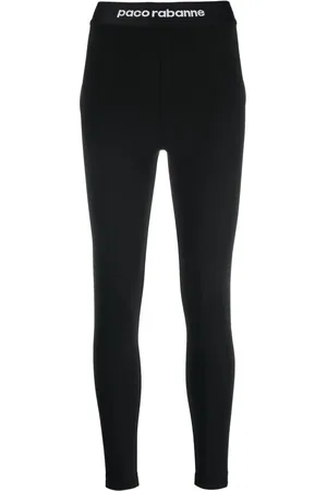 Paco rabanne Leggings med hög midja