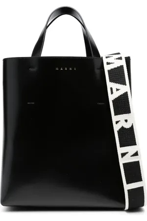 Marni Museo liten totebag i skinn