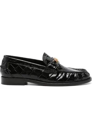 VERSACE Krokodilpräglade loafers