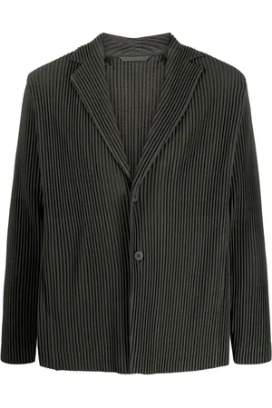 Issey Miyake Enkelknäppt plisserad blazer