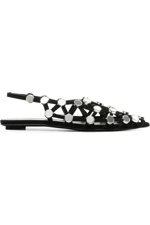 The Attico Ballerinaskor med strass