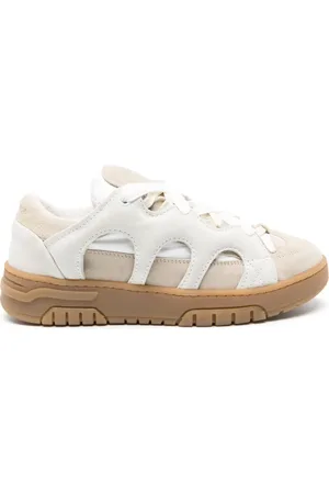 PAURA Curb sneakers med läderpanel