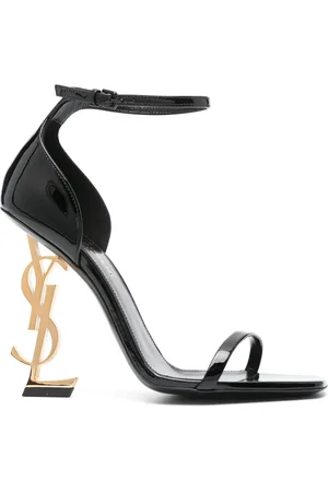 Saint Laurent Opyum sandaler i lackat läder 110 mm