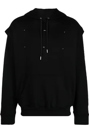 HELIOT EMIL Hoodie med broderad logotyp