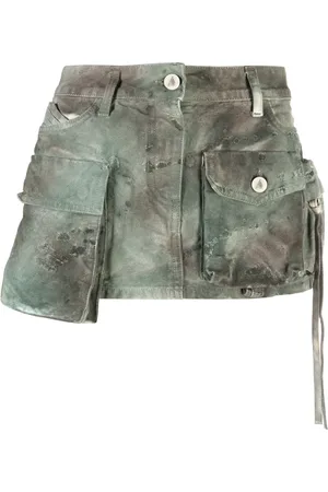 The Attico Fay kamouflagemönstrad minikjol