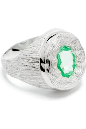 Bleue Burnham Mirror ring med safir