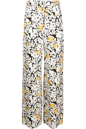 Lanvin Blommiga byxor med vida ben