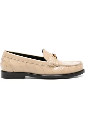 VERSACE Krokodilpräglade loafers