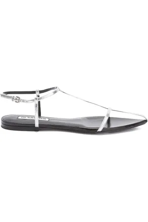 Jil Sander Lädersandaler med öppen tå
