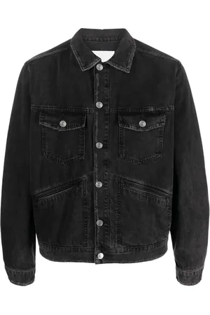 Isabel Marant Jango jeansjacka med broderad logotyp