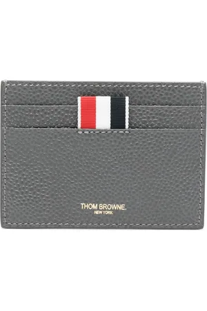 Thom Browne Korthållare i läder med grosgrain