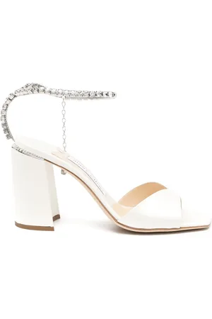 Jimmy Choo Saeda sandaler med strassrem 85 mm