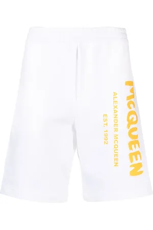 Alexander McQueen Shorts med logotyp