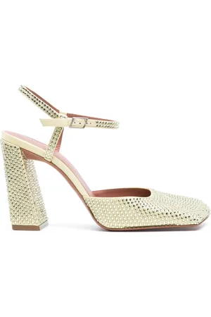 Amina Muaddi Pumps med strass 95 mm