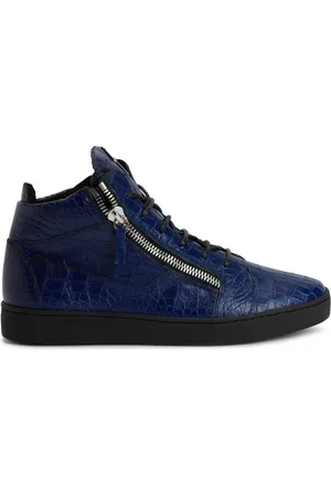 Giuseppe Zanotti Kriss höga sneakers med krokodileffekt