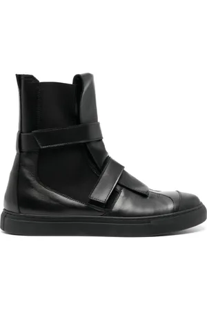 Nicolas Andreas Taralis Lädersneakers med kardborreband