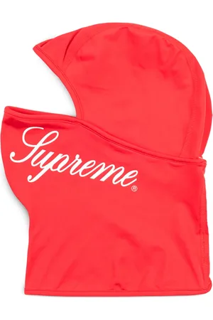 Supreme Stickad balaclava med logotyp