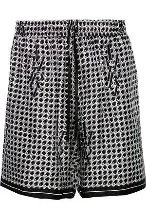 AMIRI Staggard mönstrade sidenshorts