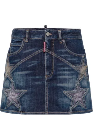 Dsquared2 Minikjol med stjärnformade nitar