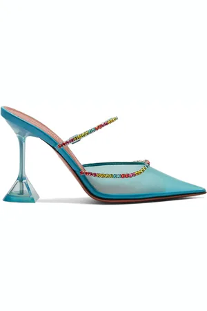 Amina Muaddi Gilda Glass slip