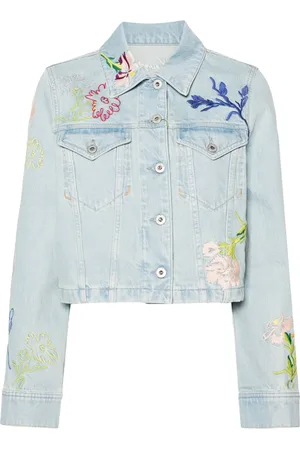 Kenzo Drawn Flowers jeansjacka